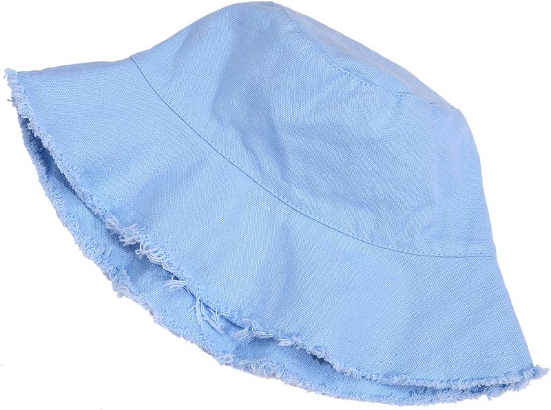 Boderier Sun Hats for Women Summer Casual Wide Brim Cotton Bucket Hat Beach Vacation Travel Accessories - Image 4